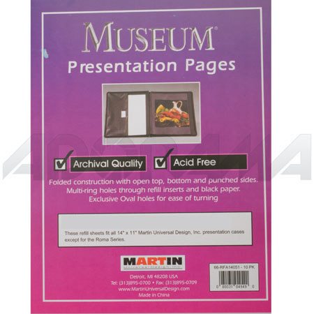 Martin Universal Refill Pages for 17x14 Case, 10 Sheets