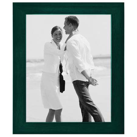 Malden Linear Series Wood Photo Frame, 8x10in, Green