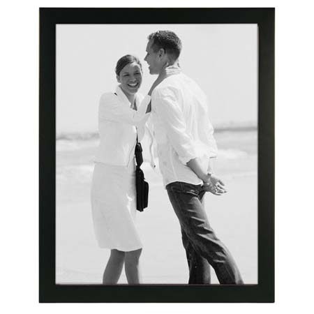Malden International Linear Series Wood Frame for 11x14" Photograph, Black