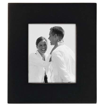 Malden International Linear Series Wood Frame for 2x3" Photograph, Black