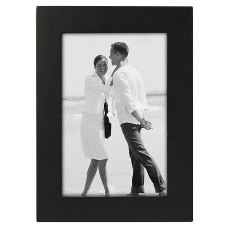 Malden International Malden Linear Series Wood Photo Frame, 4x6in, Black
