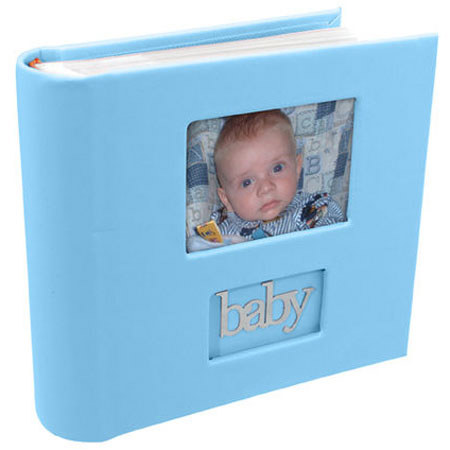 Malden Baby Series, Bound Photo Album, Holds 100-4x6" Photos, Blue Expressions