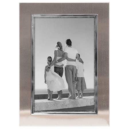 Malden Uptown Metal Frame, 4x6 Photo, 2 Toned Silver