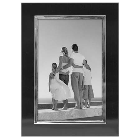Malden Uptown Metal Frame, 4x6 Photo, Black with Silver