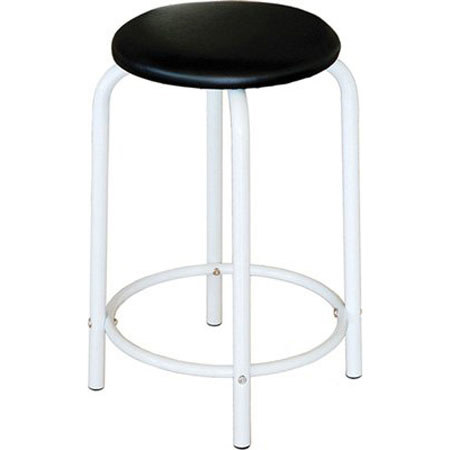 Martin Universal Design Ashley, Fixed Height Posing Stool, Color: White.