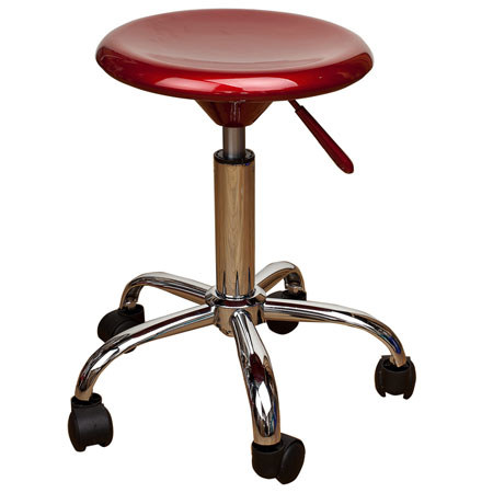 Martin Universal Posing Stool, 17-23.5in, Metallic Red