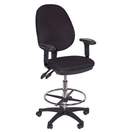 Martin Universal Design Grandeur Drafting Height Chair, Black