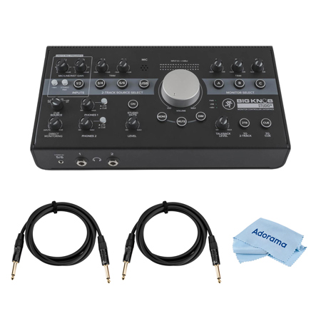 Mackie Big Knob Studio+ with Software Bundle - Includes 2x 6' Cables