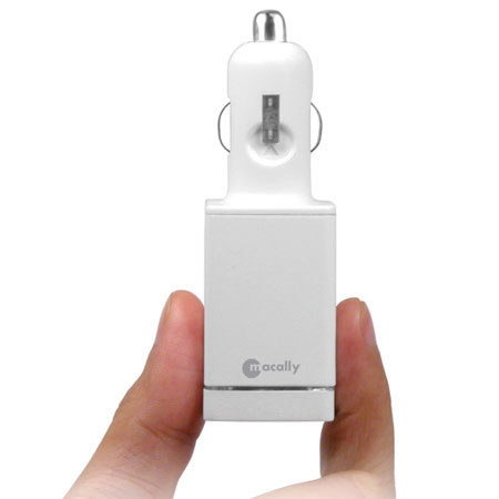 Macally CARUSB10 Dual Port USB 10.5W Car Charger, iPad