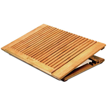 Macally ECOFANPRO Bamboo Adjustable CoolingStand Laptop