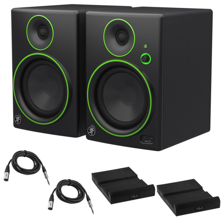 Mackie 2x CR5-XBT 5" Multimedia Monitors with Isolation Pads & Cables