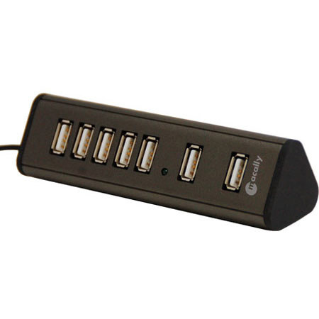 Macally TriHub7 Mini 7 Port USB 2.0 Hub with AC Adaptor