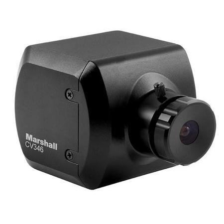 Marshall Electronics CV346 Compact Full HD Camera with CS/C Lens Mount, 1920x1080p at 60 fps, 3G/HD-SDI & HDMI Output