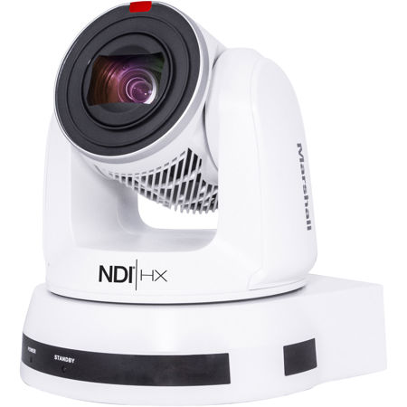 Marshall Electronics CV630-NDIW 8MP 4K UltraHD NDI/3G-SDI/HDMI 30x PTZ Camera, White