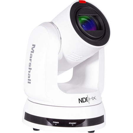 Marshall Electronics CV730-NDIW 8.5MP 4K UltraHD NDI/12G-SDI/HDMI/USB 30x PTZ Camera, White