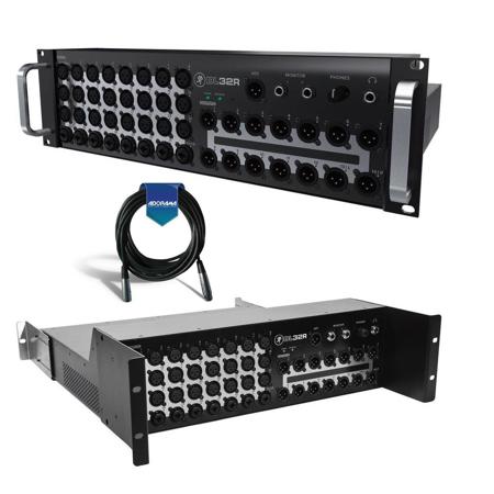 Mackie DL32R 32-CH Mixer + Software Bundle - Includes Rack Kit & 20' Mic Cable