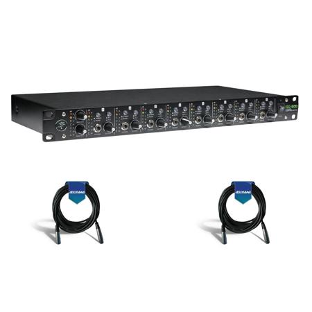 Mackie HM-800 Rack-Mountable 8-Channel Headphone Amplifier W/2X 20'XLR MIc Cable