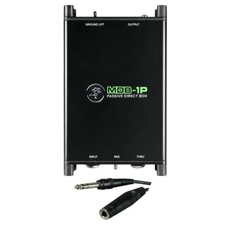 Mackie MDB-1P, Passive Direct Box - With Stereo 1/4" Female Phone to 1/4" Male Phone TRS Headphone Cable, 25'