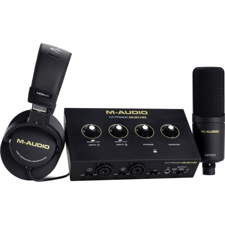 M-Audio M-Track Duo HD 2x2 USB-C Audio Interface Producer Pack