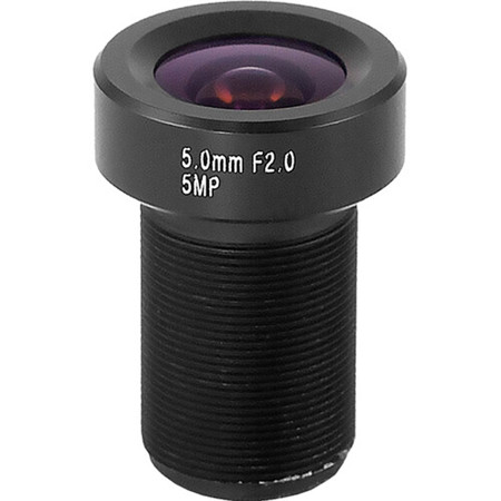 Marshall Electronics V-5500 Series 1/2" 5MP 5mm f/2 M12-Mount Visible/IR Corrected Lens