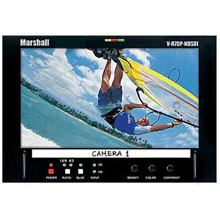 Marshall Electronics V-R70P-HDSDI-AB, 7" LCD Monitor with Anton Bauer Battery Mount and HD/SD-SDI Inputs and Outputs