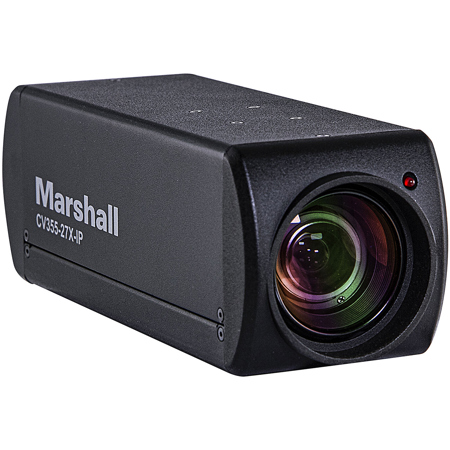 Marshall Electronics CV355-27X-IP 8.5MP FHD 3G-SDI/HDMI/IP 27x Box Camera, Black