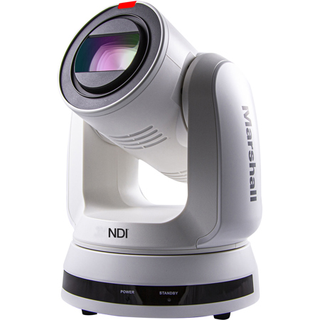 Marshall Electronics CV730-WHN 9.2MP 4K 12G-SDI/IP/NDI|HX 30x PTZ Camera, White