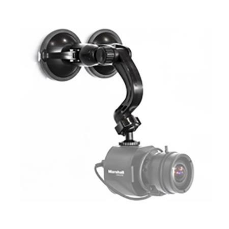 Marshall Electronics CVM-9 Dual Suction Cup Glass Mount with Adjustable Tilt Arm & Swivel 1/4"-20 Ball Mount for 1/4"-20 Cameras