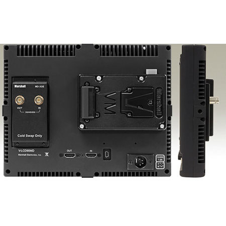 Marshall V-LCD90MD 9" On-Camera Monitor with HDMI and Dual SDI Output Module