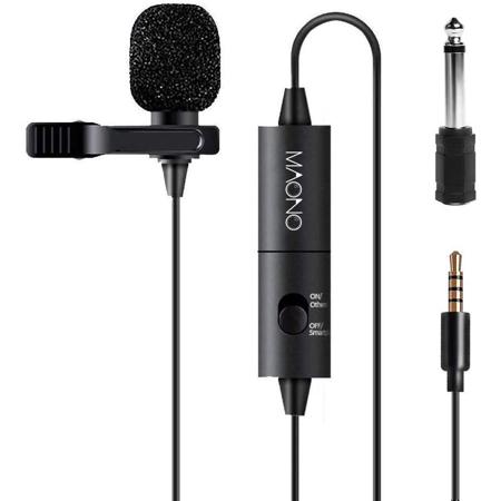MAONO AU-100 Full Compatibility Battery Powered Lavalier Microphone