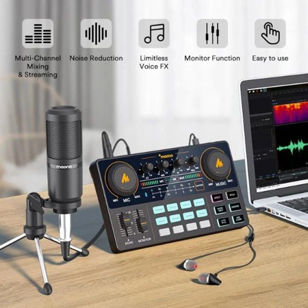 MAONO AM200-S1 Portable All-In-One Podcast Production Studio Kit