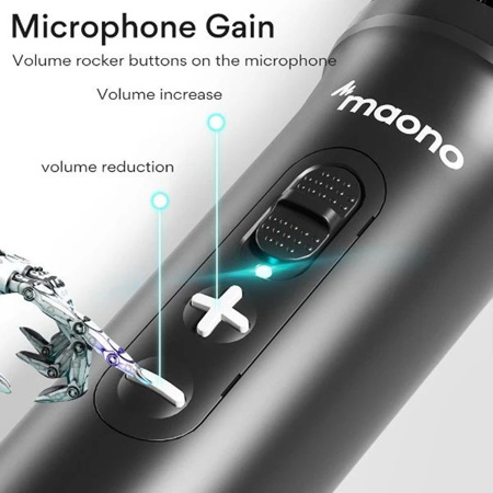 MAONO AU-HD300S Dynamic XLR/USB Dual Interface Microphone w/Boom Arm Stand