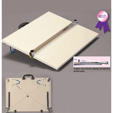 Martin Universal Design U-PEB2331B, Pro-Draft Drafting Table with Parallel Straightedge Board with Folding Legs, Size: 23x31".