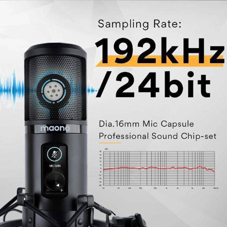 MAONO AU-PM421 Professional Podcast USB Condenser Microphone Kit