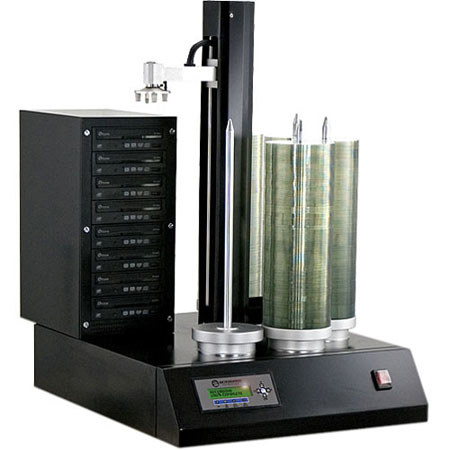 HCL-8000 Autoloader Stand Alone Disc Duplicator with 8 Recording Drives and 1000 Disc Capacity, 18x DVD/CD Speed