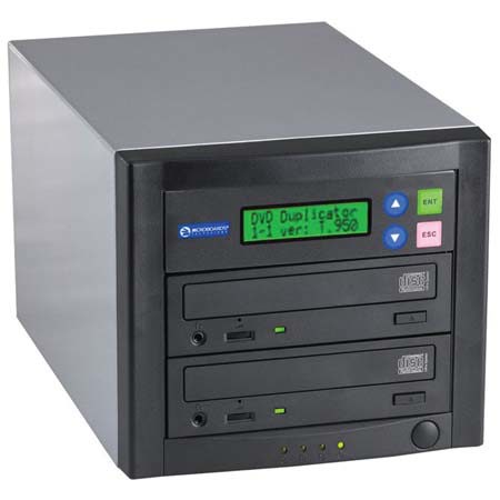 Microboards Technology Quick Disc DVD 1 to 1 Stand Alone DVD/CD Duplicator, 18x DVD / 48x CD Speed