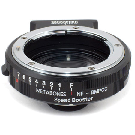 Metabones Nikon G to BMPCC with Micro 4/3 Mount Speed Booster, Matte-Black