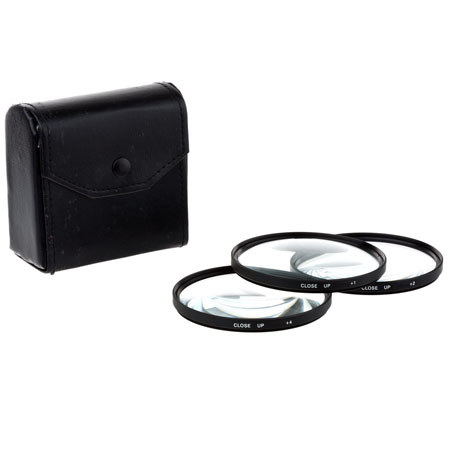 Adorama 49mm Close-Up Filter Set +1/+2/+4 Macro Lenses