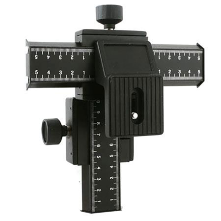 Flashpoint Budget Macro Focusing Rail Set with 4 Way Fine Control, Camera Focusing Rail for Macro Photography