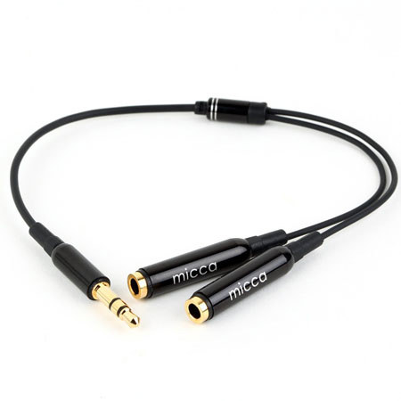 Micca Premium Earphone/Headphone Splitter 3.5mm Y-Cable