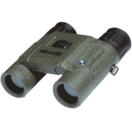 Meade 12x25mm Wilderness Series, Water Proof Roof Prism Binocular with 4.8 Degree Angle of View.