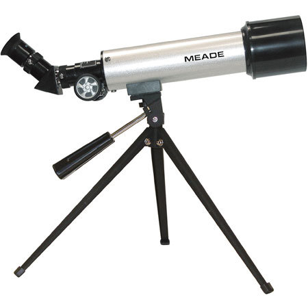 Meade 50AZ-T, 50mm, 350mm f/7 Achromatic Spotting Scope with 3 Eyepieces, 3x Barlow, Tabletop Tripod & Soft Case.
