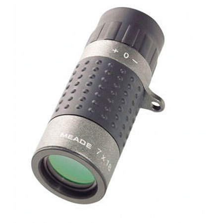 Meade 7 x 18mm Travel Series Roof Prism High Performance Monocular with Case & Strap