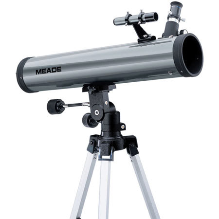 Meade 76AZ-AD, 3.0" 700mm f/9 Altazimuth Reflecting Telescope with 2 Eyepieces, 5x24 Viewfinder, with Tripod.