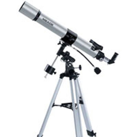 Meade 80EQ-AR, 80mm, (3.1") Equatorial Refracting Telescope, f/5.8, Large Equatorial Mount, Two Eyepieces, & Tripod