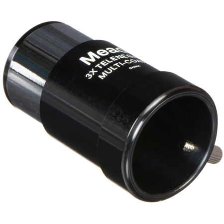 Meade #128 3x Short Focus Barlow, 1.25" Mount
