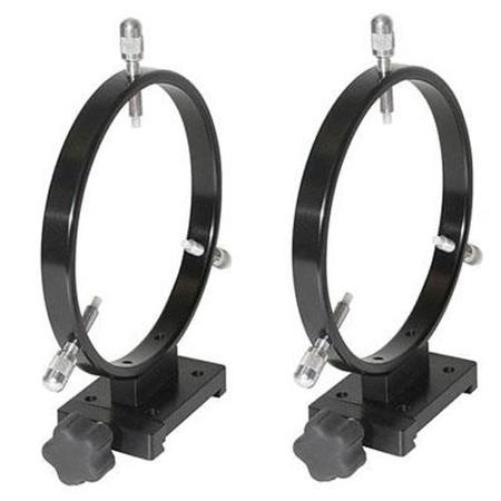 Meade 125mm Mounting Ring Set (2), Quick Adjust Bases
