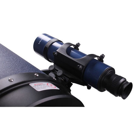 Meade #829 Rear Focus Viewfinder, 8x50mm, White Tube with Bracket