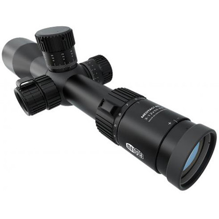 Meopta 3-12x50 MeoTac Riflescope, Illum FFP Mil-Dot 3 Ret, Side Focus, 34mm Tube
