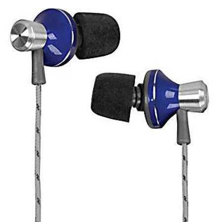 Memorex Stereo In-Ear Headphones, LIVE, IE400, Comply Foam Tips, Blue